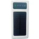 УМБ Power Bank Solar 30000mAh повербанк 4 в 1 з сонячною панеллю, екраном, ліхтариком White (11230)
