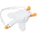 Рюкзак-сумка YG0056 Гусь мягкий плюшевый, белый