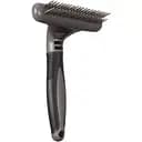 Грабли для собак Flamingo для вычесывания подшерстка двухрядные с круглыми зубчиками 17.5х11.5 см зубов 19/20 шт.