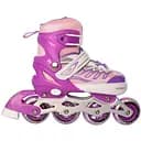 Ролики Profi A4122-M-V з підсвічуванням поліуретанові розсувні з вентиляцією фіолетові