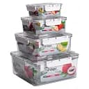 Набір лотків для зберігання продуктів Yiwu HP-27-4 4 штуки 0.7 л 1.7 л 3.3 л 5.7 л