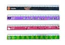 Лінійка алюмінієва, 20 см, з кольоровим принтом, 8 шт. в упаковці