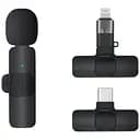 Мікрофон K8 Type-C бездротовий петличний Black (16670)