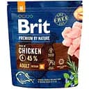 Сухой корм для собак средних пород Brit Premium Dog Adult М с курицей 1 кг