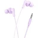 Навушники вакуумні Hoco M114 із мікрофоном фіолетовий