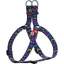 Шлея для собак Waudog Nylon Инди, анатомическая, с QR паспортом, 40-55х1,5 см, разноцветная (4963)