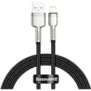 Кабель Baseus Cafule Series Metal Data Cable USB to Lightning 2.4A 1 м Чорний