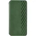 Кожаный чехол-книжка Getman Cubic (PU) для Samsung Galaxy S24 Зеленый