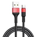 Кабель Hoco X26 Xpress USB - MicroUSB 1 м чорно-червоний