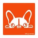 Трафарет для біо-тату Собачка a043-15*15см, розмір 15х15см