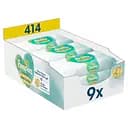 Набор детские влажные салфетки Pampers Harmonie New Baby Aloe Vera 414 шт. (9 уп. по 46 шт.)
