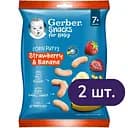 Кукурузные снеки Gerber с клубникой и бананом 56 г (2 п. x 28 г)