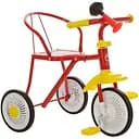 Детский трехколесный велосипед M 5335К Prof1 Kids с пластиковыми ободами резиновыми колесами и клаксоном