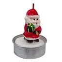 Новогодняя свеча "Санта Клаус с подарком" 10-81-3 размер свечи 3,5х5 см