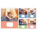 Зошити учнівські 18 аркушів клітинка 1B Pets Friends, 25 шт. в упаковці