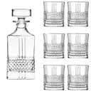 Набор посуды для виски RCR Brillante:декантер 850 мл + 6 стаканов по 340 мл)  (73358020406)