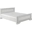 Ліжко двоспальне Гербор Вайт 180 без основи під матрац 180x200 см Ясен сніжний/Сосна срібна (GRB-1178)
