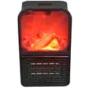 Тепловентилятор Supretto Електрокамін з пультом керування чорний (5636)