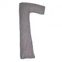 Подушка для беременных и отдыха MirSon Г-образная №5001 Color Line Stripe Gray 140х40х20 см серая (2200010969528)