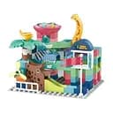 Конструктор Динозавры 8003, 112 деталей, Дино-парк с лабиринтом и горками для детей