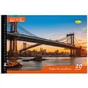 Альбом для рисования Апельсин Manhattan Bridge A4 з перфорацією 20 аркушів (АП-0303-11)