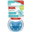 Пустышка силиконовая Nuk ортодонтическая Signature размер 3 Синие звездочки