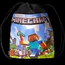 Детская сумка Стич для спортивной формы и обуви 35х40 см черно-синяя (25-33)