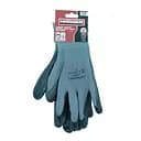 Перчатки полиэстер серые с черным нитриловым сморщенным покрытием Haisser 211436 (147546)