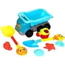 Песочный набор для детей YF 3695 8 элементов: самосвал, формочки, лопатки, лейка