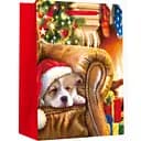 Пакет подарочный Malevaro Large Xmas Dog дизайн 3 бумажный 26x12.7x32.4 см (760219ML-3)