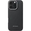 Чехол Pitaka Ultra-Slim Twill 600D для Apple iPhone 16 Pro Max Black/Grey (KI1601PMA) [121126]