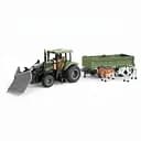 Трактор на радіокеруванні 1908-5 AT зелений, підіймання обладнання, керування з додатка, Bluetooth, акумулятор 3.7 V