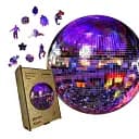 Деревянный фигурный пазл Гламурный Дискошар, А4, Картонная коробка 100 элементов