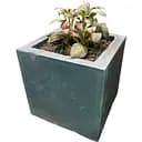 Вазон из бетона Grilli для растений темный 28х28х28 см