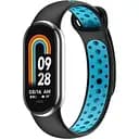 Ремінець Becover Vents Style для Xiaomi Mi Smart Band 8 Black-Blue (709414)