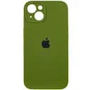 Чохол Epik Silicone Case Full Camera Protective AA для Apple iPhone 15, 6.1 Зелений/Dark Olive