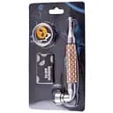 Гриндер для измельчения табака + трубка HL-YD-780 Silver Gold (10910)