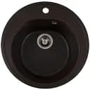 Кухонная мойка Рlatinum Luna 510 гранитная матовая с креплением D=51 см шоколад (000025067)