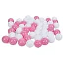 Набор шаров для сухого бассейна MR 1411 в сетке 50 шт. розовый и белый