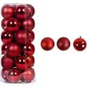 Набір новорічних прикрас 20 іграшоккульок червоного кольору (161630)
