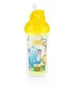 Поїльник Nuby Click-it з трубочкою, 270 мл, жовтий (10096yllwyllwzoo)