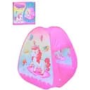 Яркая детская палатка Intex MR 1266-1 с принтом единорога, 20 шариков в комплекте, 1 вход с накидкой (70x70x85 см)