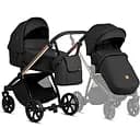 Коляска Tutis Mio Plus Thermo Black Edition Rose Gold, універсальна 2 в 1, чорна (1352292)