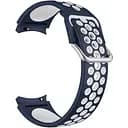 Ремінець для Samsung Galaxy Watch 5 40mm - синьо-білий ширина кріплення 20мм силікон Watchbands Galaxy Uniq (W40-4WB17478069)