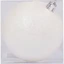 Новогодняя игрушка Novogod'ko Шар 8 cм глиттерная белая (974037)