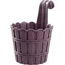 Горшок для цветов Violet House с дренажом 0.6 л (1053 Бамбу PLUM д/цветов с внут. вставкой 0.6 л.)