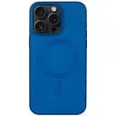 Шкіряний чохол Epik Bonbon Leather Metal Style with MagSafe для Apple iPhone 13 Pro Max 6.7 Синій/Indigo