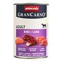Вологий беззерновий корм для собак Animonda GranCarno Adult Beef + Lamb, з яловичиною та ягням, 400 г