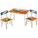 Детский столик Bambi Hot Wheels M 501-5 деревянный с двумя стульчиками геометрические фигуры