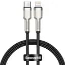 Кабель PD - укороченный Baseus Cafule Metal Type-C to Lightning 20W 25 см черный
